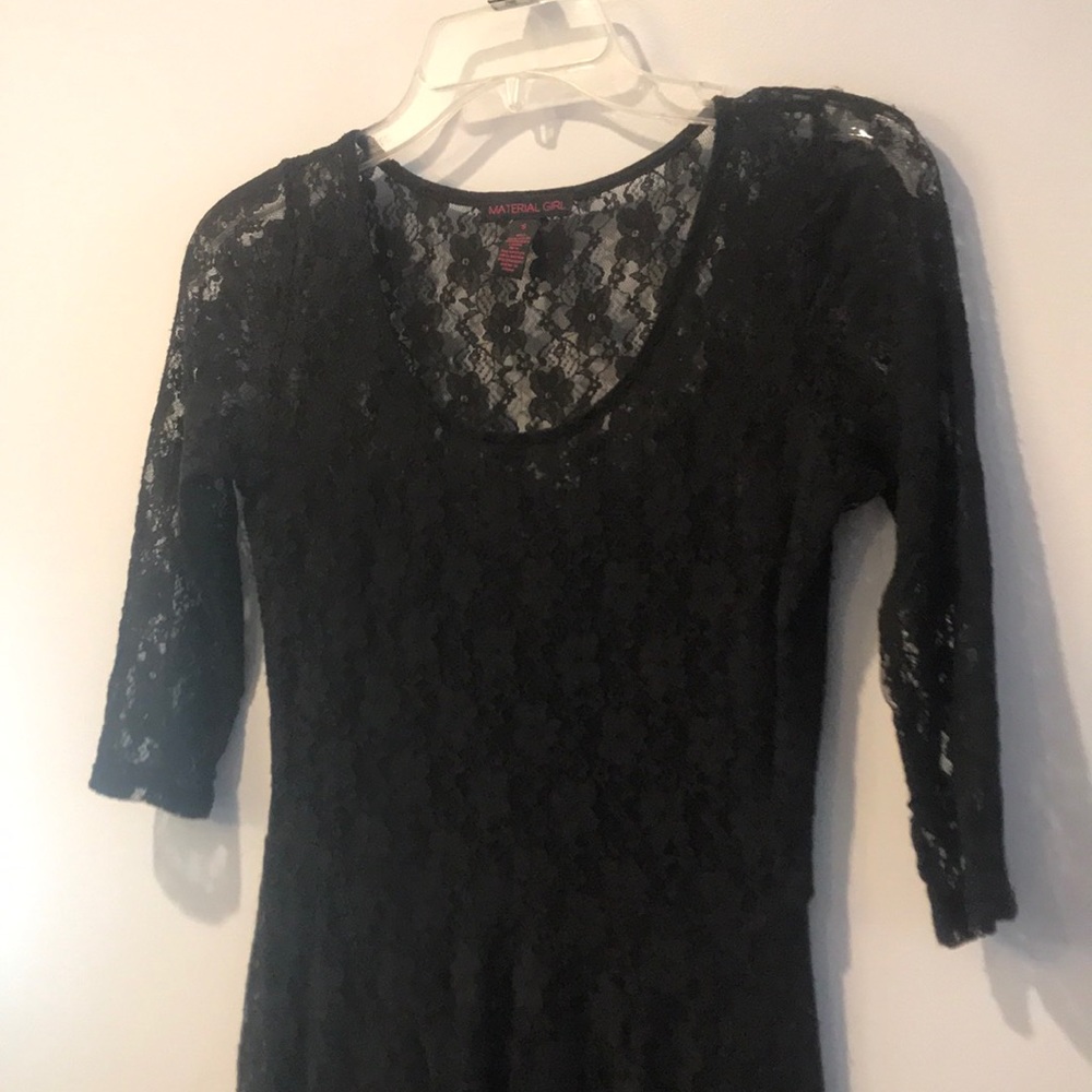 Black lace Material Girl dress